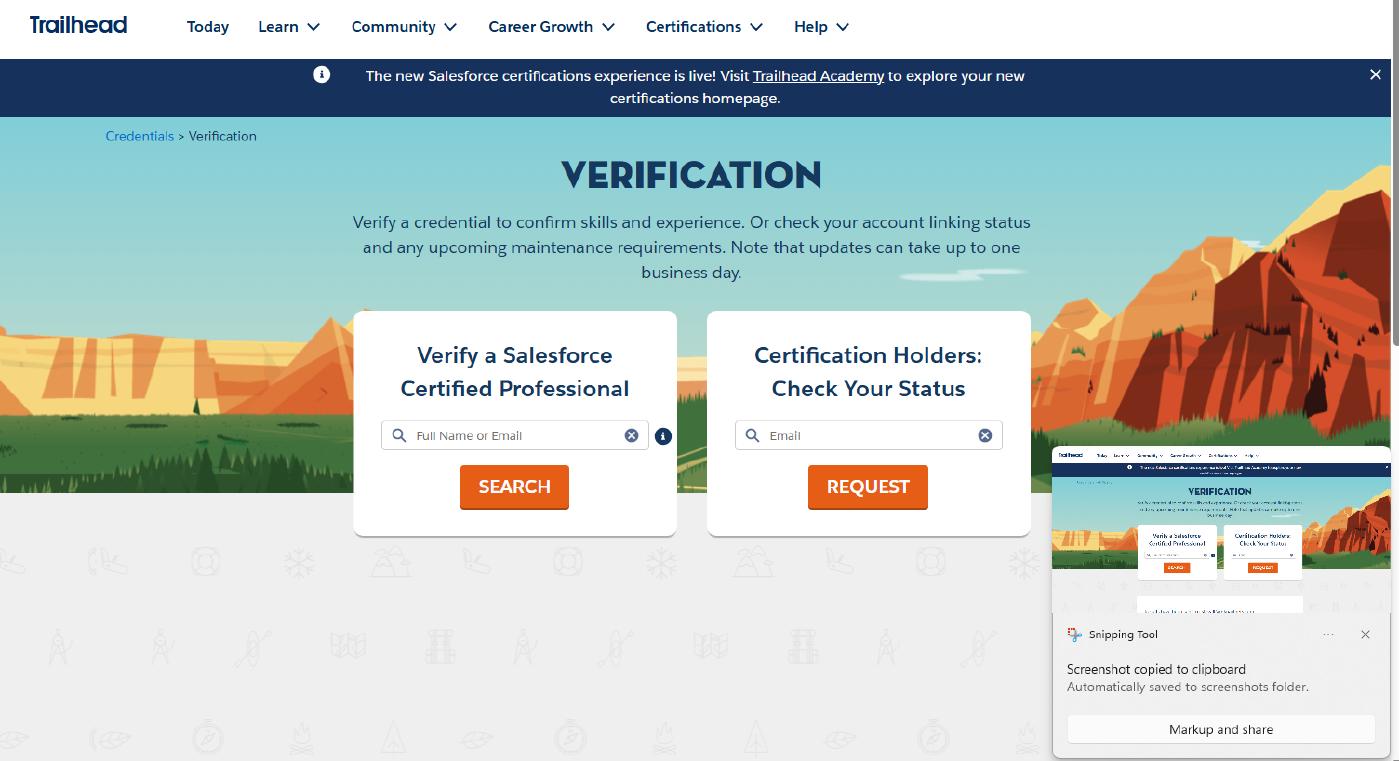 Certification Verification