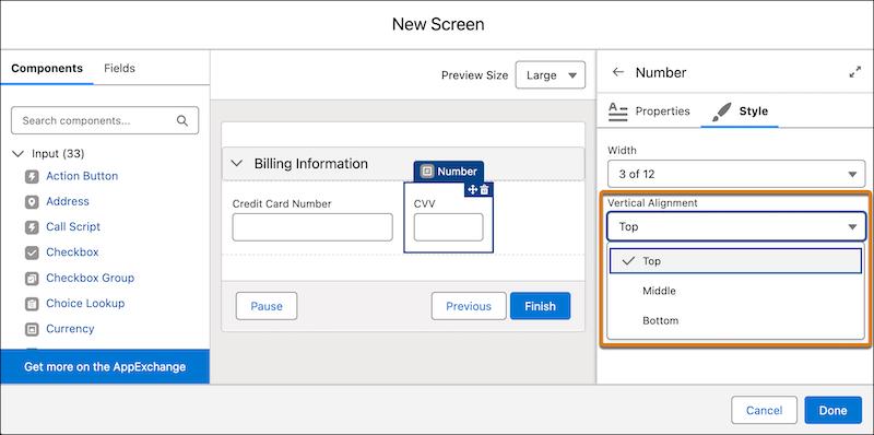 Vertical Alignment Setting