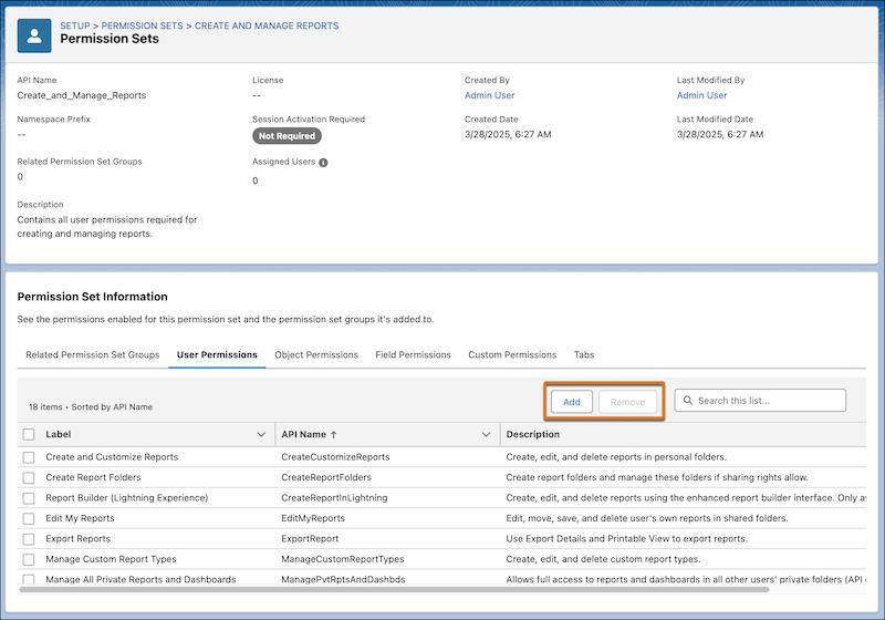 Permission Set Summary Editing