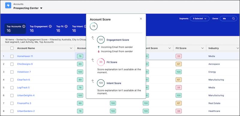 Prospecting Center Screenshot